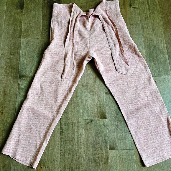 Masscob La Coruña 100% Linen Pants – Size 36 – Dusty Rose Clay - Picture 6 of 11